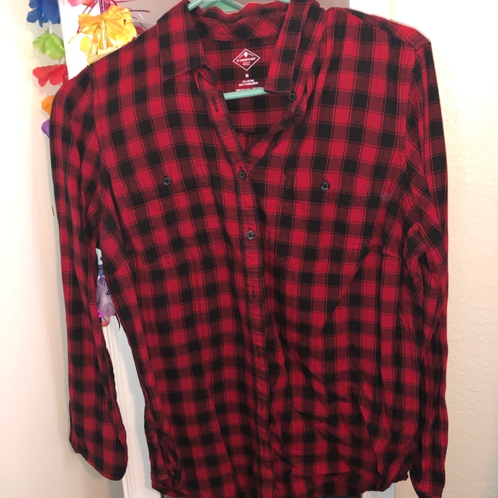 Red checkered flannel